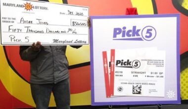 Baltimore man, $50,000 lottery prize, Mother's numbers, Inherited combination