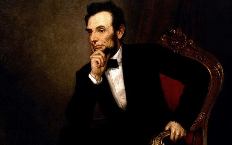 Abraham Lincoln, painting by George Peter Alexander Healy in 1869.