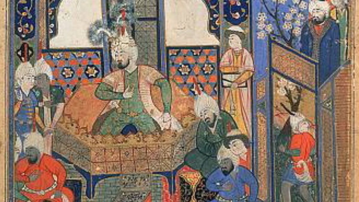 Timur enthroned at Balkh